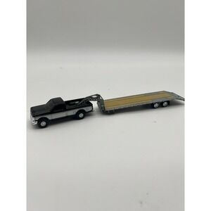Greenlight Dark Green 1982 DODGE RAM Power Ram W250 Pickup w/Gooseneck Trailer